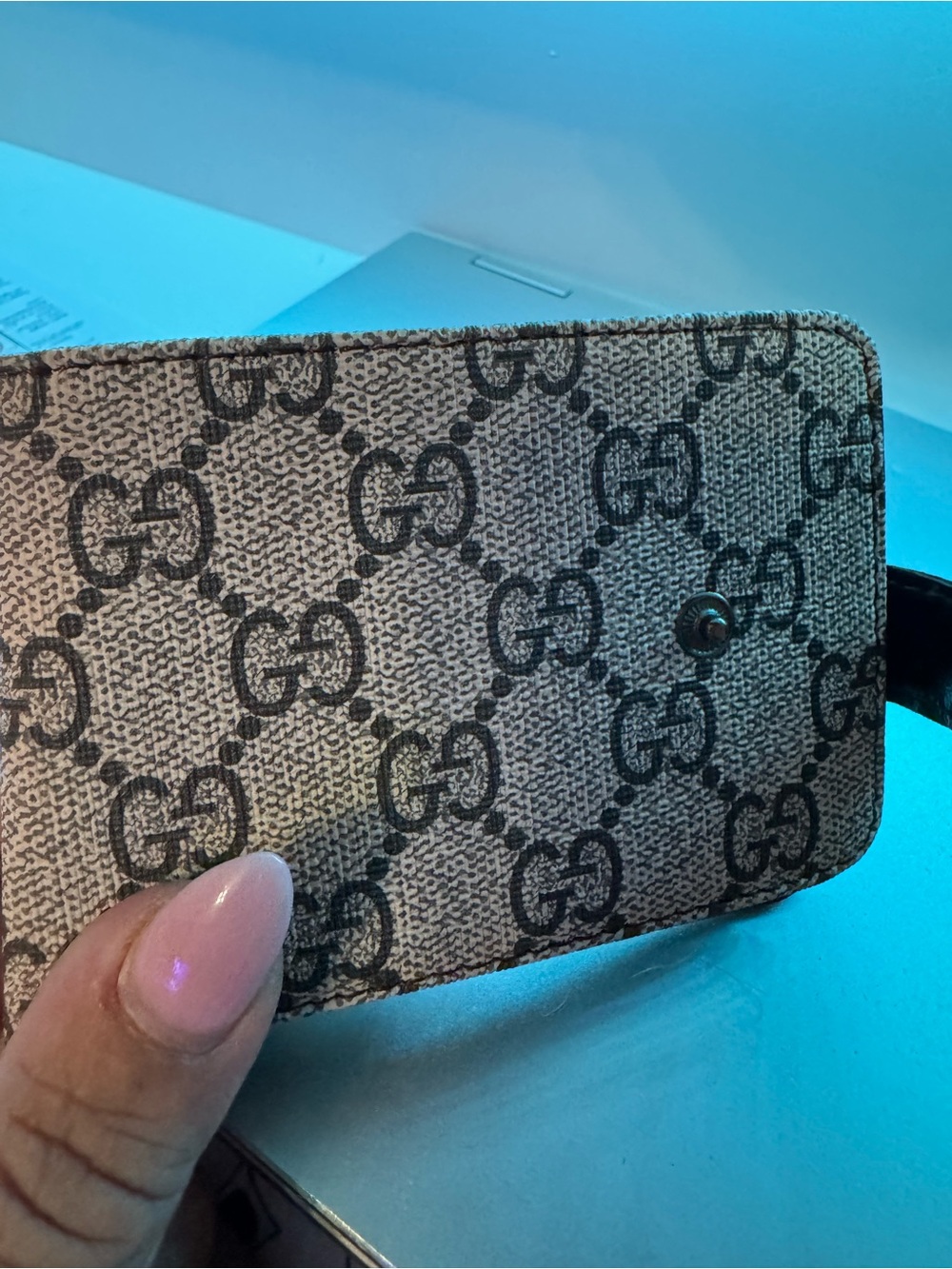 Designer Pattern Beige Cardholder
